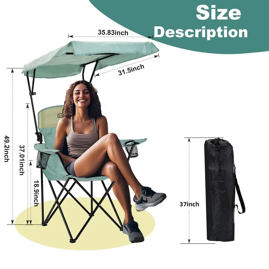 Portable Canopy Camping Chair 2