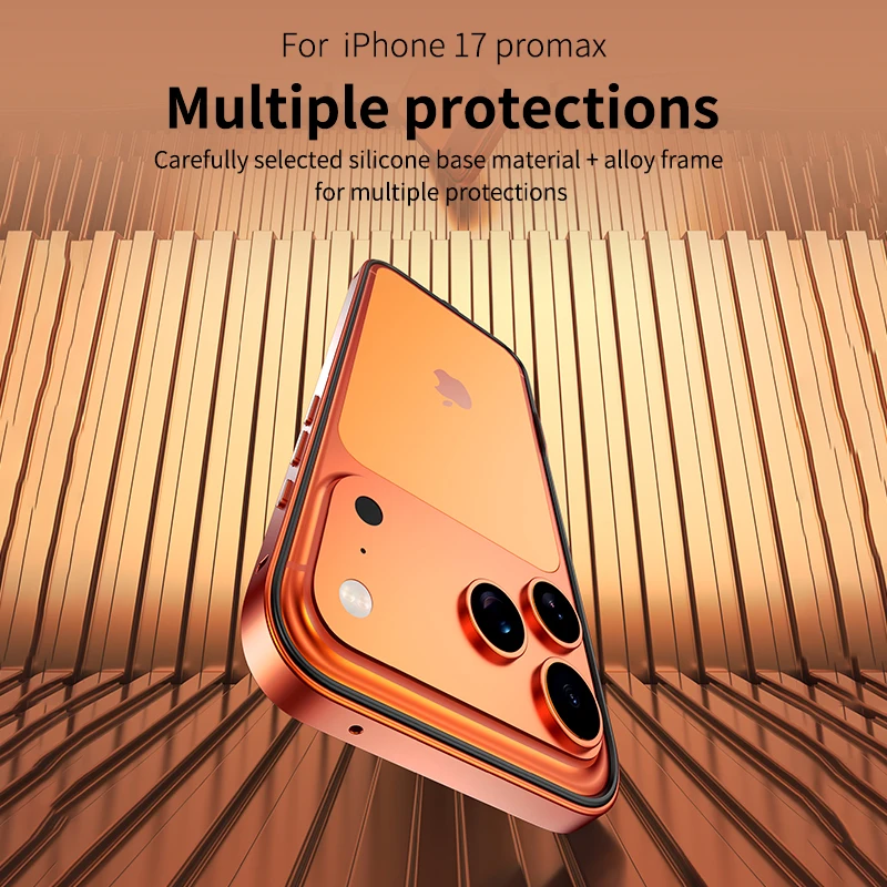 Luxury Metal Alloy Phone Frame Case - Bare Feel, Shockproof & Heat Dissipation Bumper