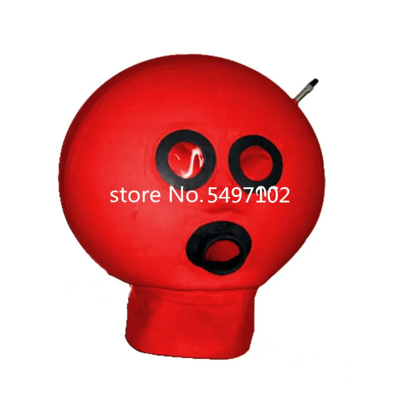 GITDOT SMGZC Latex Tu00eate Couverture Avec Perruque Caoutchouc Tu00eateMasque Cagoule En Latex Pour Cosplay Le Jeu De Ru00f4le Party Club Wear (S