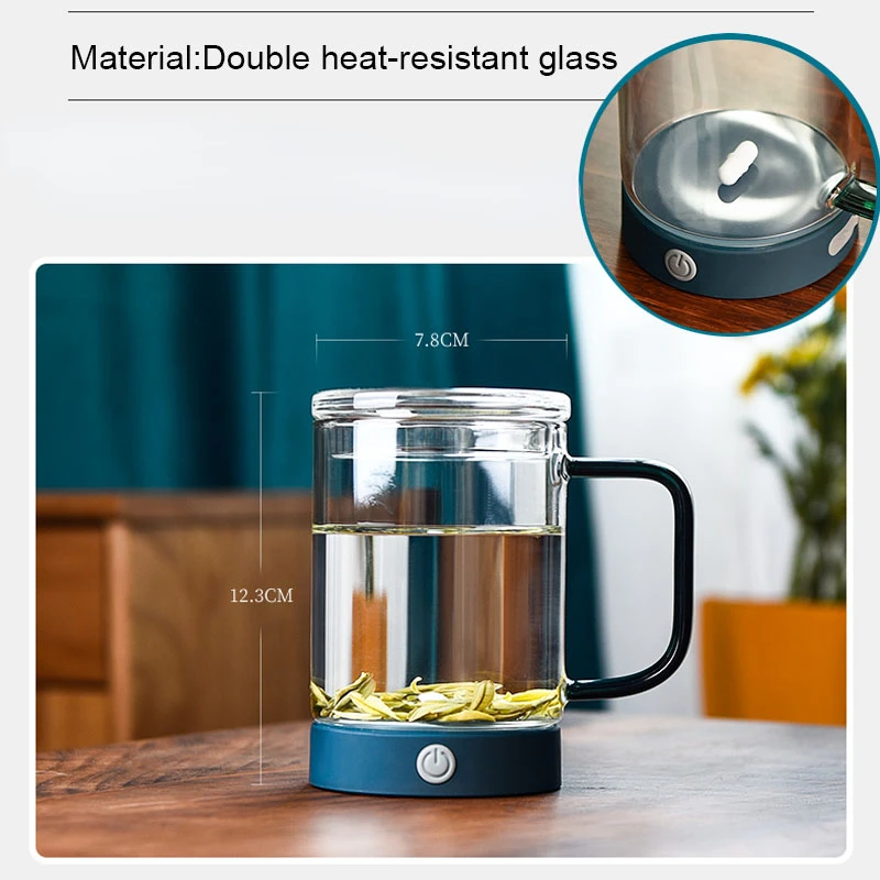 Cană magnetică electrică reîncărcabilă USB, cu amestecare automată, cu agitare inteligentă, pentru cafea și lapte, cadouri pentru acasă_voghion.com