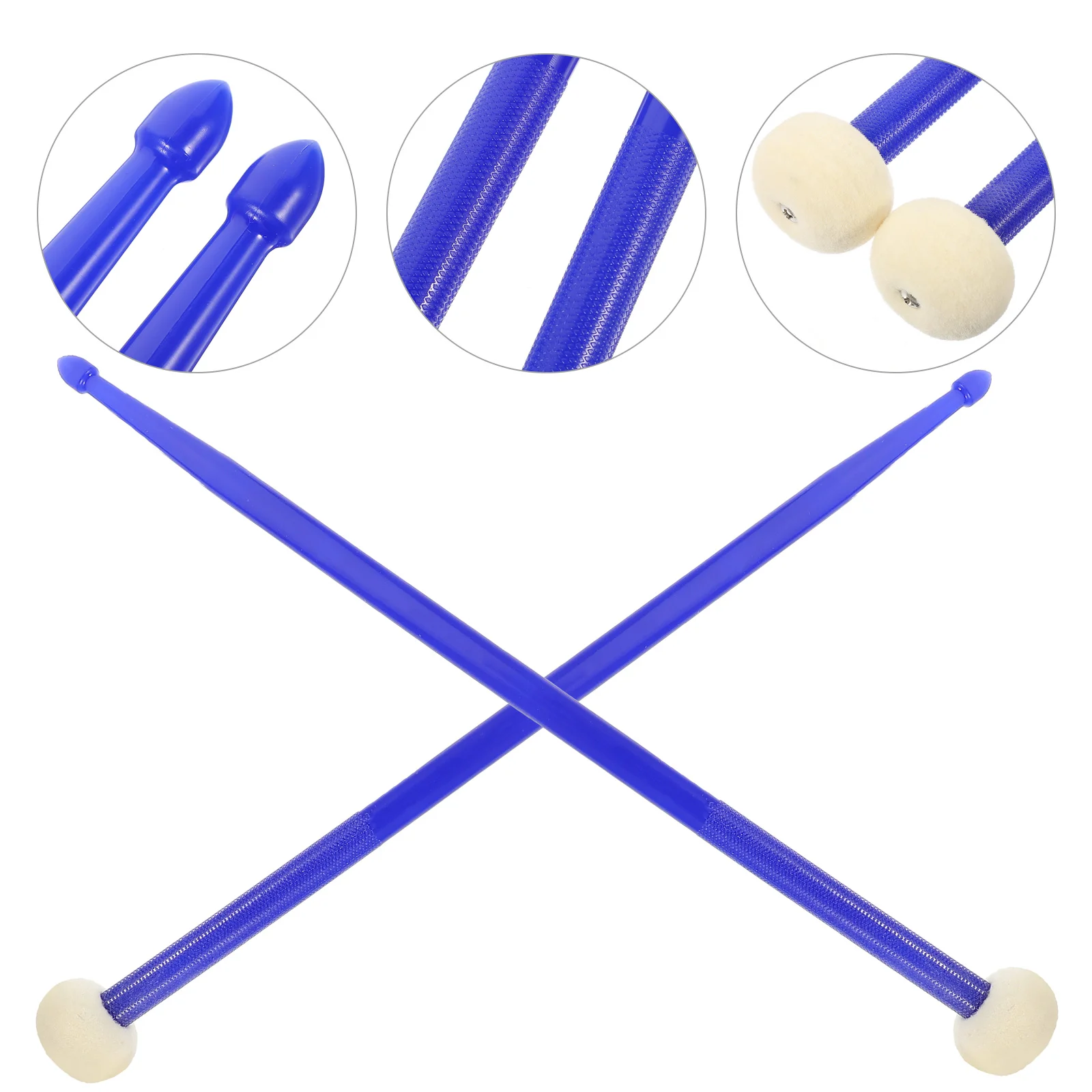 

1 Pair of Percussion Instrument Sticks Double-end Jazz Drum Sticks Band Drumsticks