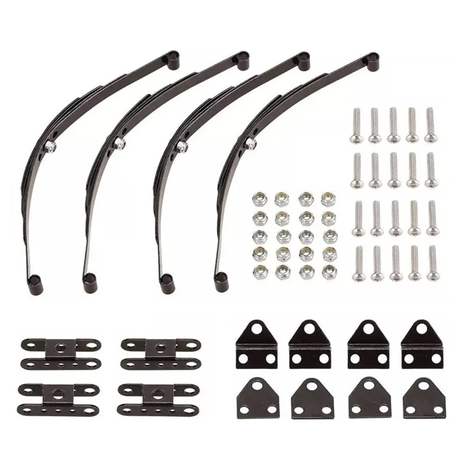 4 set Hard Leaf Spring Suspension Stainless Steel Bar for 1/10 Crawler