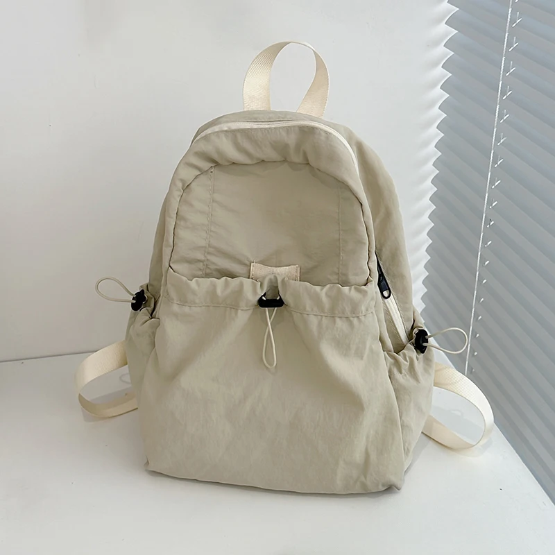 Ladies' large capacity backpack, casual adjustable shoulder strap, daily commuting bag, outdoor travel, lightweight