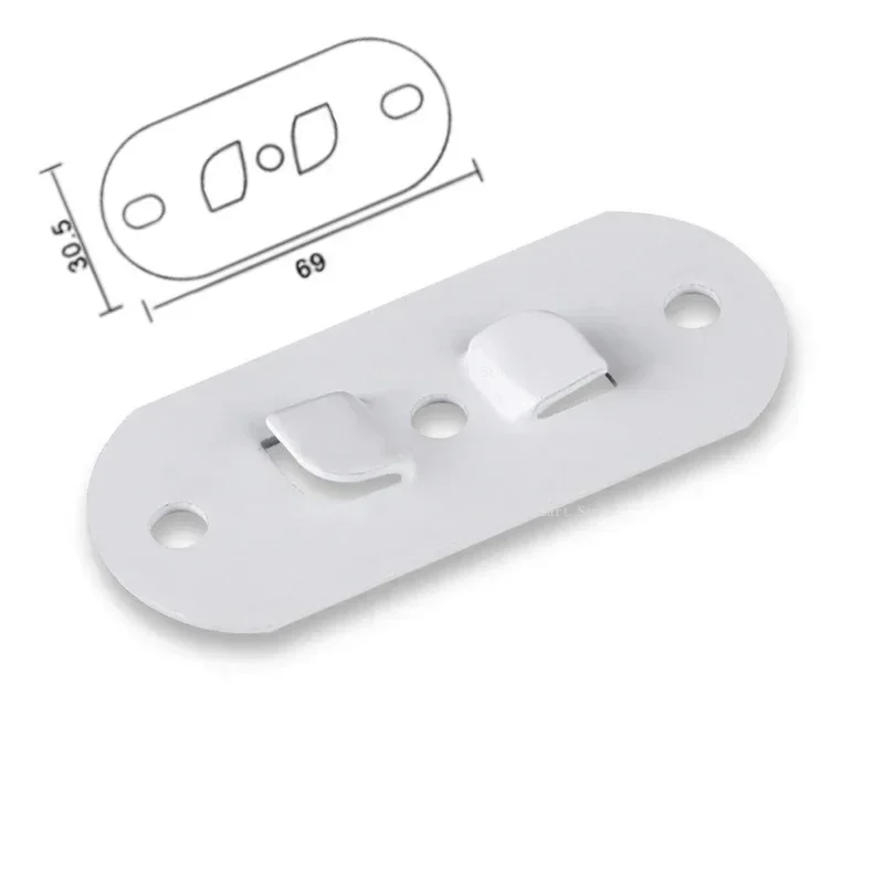 Top Mounting Bracket Metal Ceilling Mount Bracket For Jialisi Curtain Rails Installation Accessories