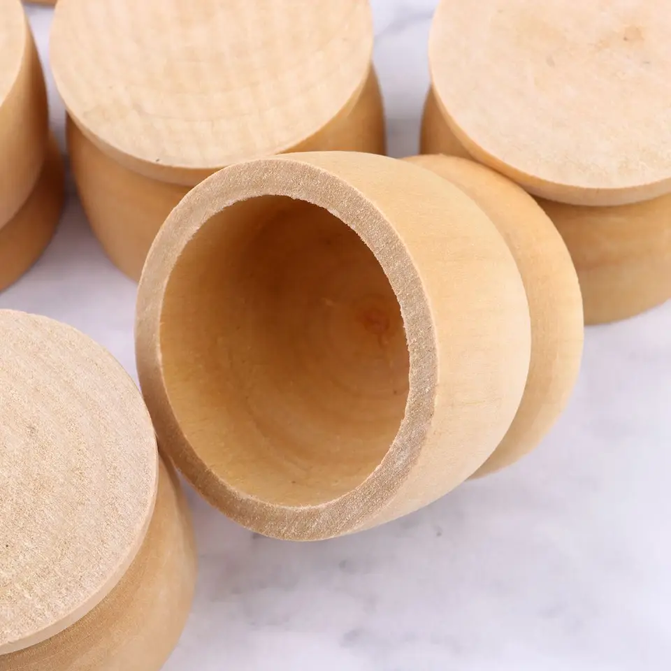 Set 15 Portauova In Legno Grezzo – Ideali Per Decorazioni Pasquali E Fai-da-te