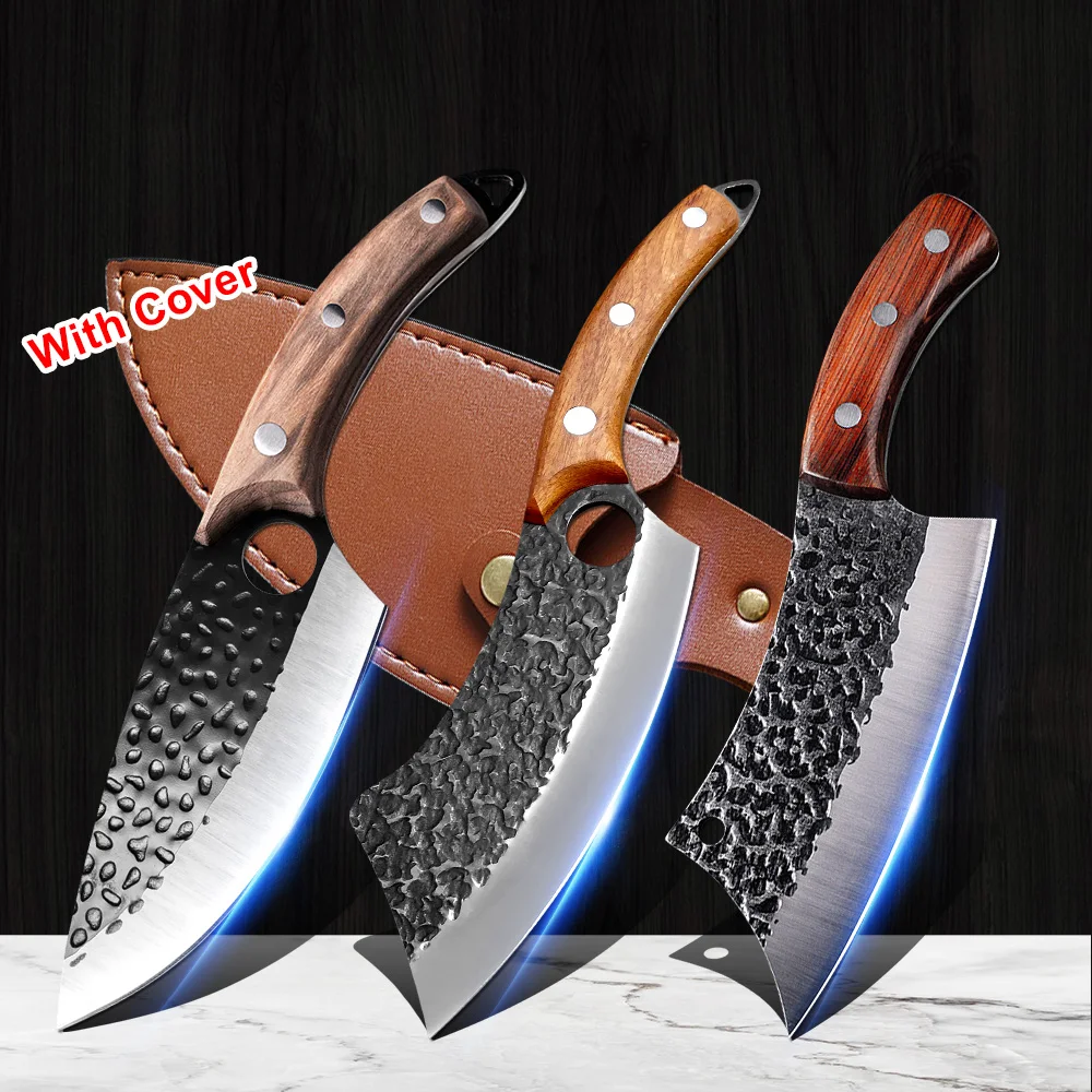 Professional Boning Knife Forged Hunting Knife Cleaver for Meat Vegetables  Chef Knife Kitchen Knives Accessories 