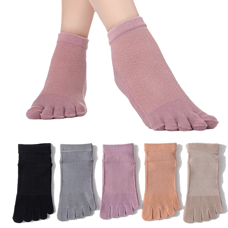 5 Pairs New Woman Five Finger Ankle Socks Short Solid Split Toe Sock Mesh Breathable Casual Sport Cotton Socks calcetines mujer
