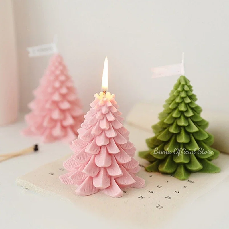 Christmas Tree 3D Silicone Mold - 6-Cavity For Cupcakes, Jelly, Soap, Or Wax Melts