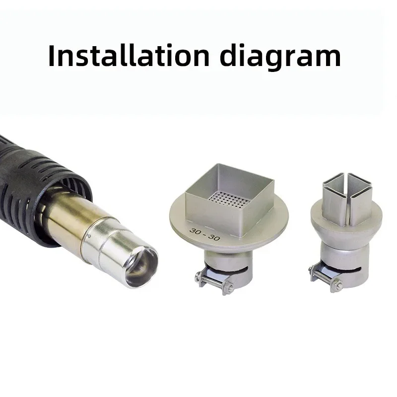 858 Air nozzle adapter 872 863 preheating table 858D hot air nozzle 850 Air adapter square BGA hot air gun