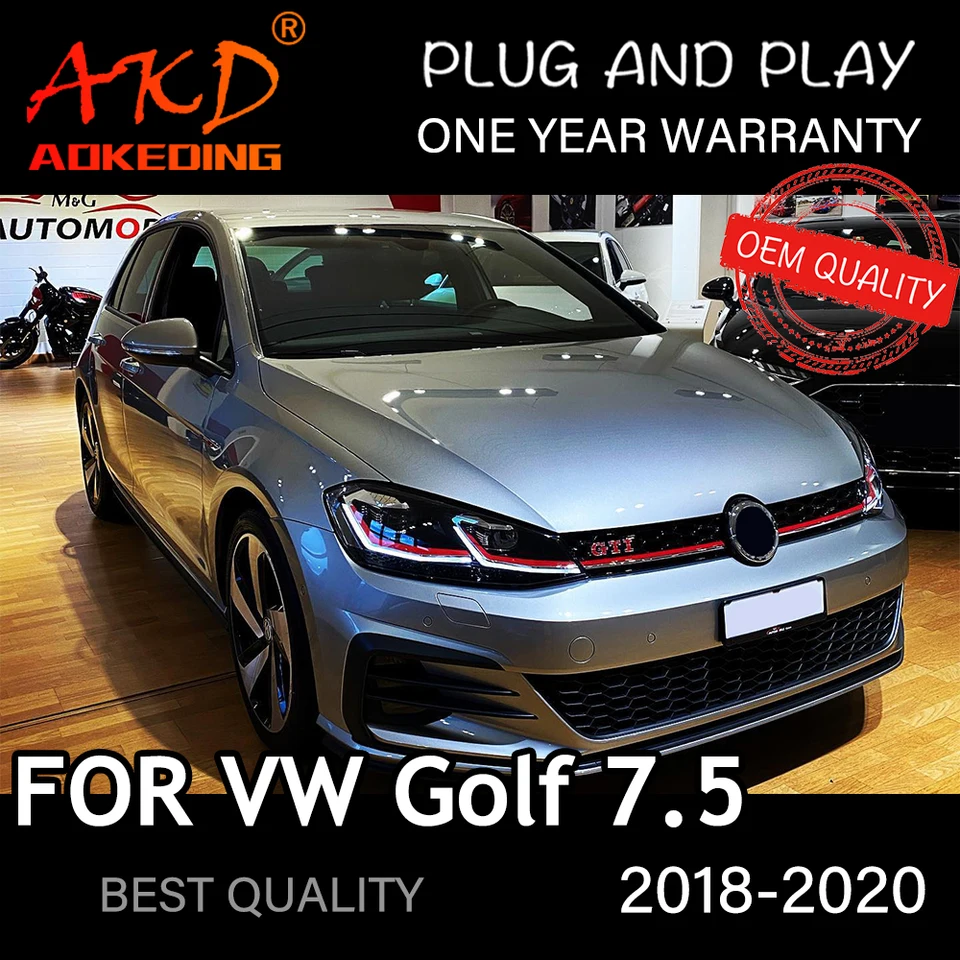 ヘッドライト VW ゴルフ 7.5 2018-2020 車 automobile автомобильные