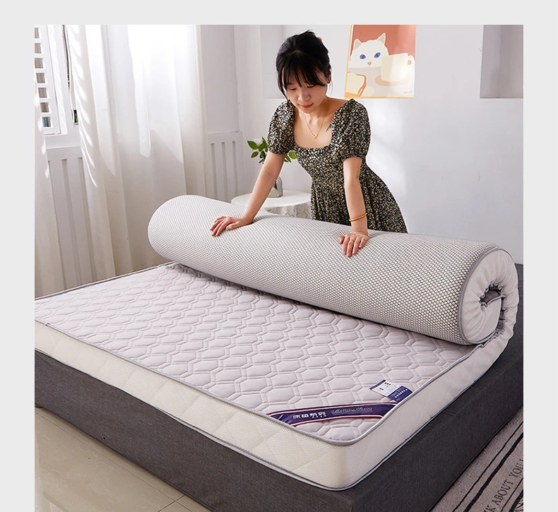 Description Picture 3 of itemSponge Latex Mattress Cushion Topper Bedroom Furniture Accessories Bed Mattress Cover Portable Household Tatami Latex Mat