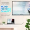 USB C HUB, USB C Adapter Dongle with 4K HDMI/VGA/Type C PD/RJ45/ SD/TF Card Reader For MacBook Pro/Air M1 iPad 3