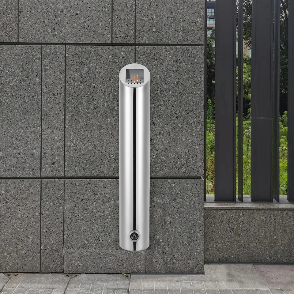 Stainless Steel Wall Mounted Cigarette Receptacle