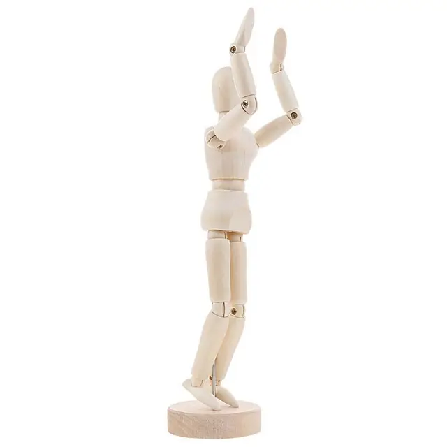 Polished Male Ornaments Sketch Draw Movable Limbs Art Models Artist Action Toy Figures Figure Model Wooden Toy Mannequin 1
