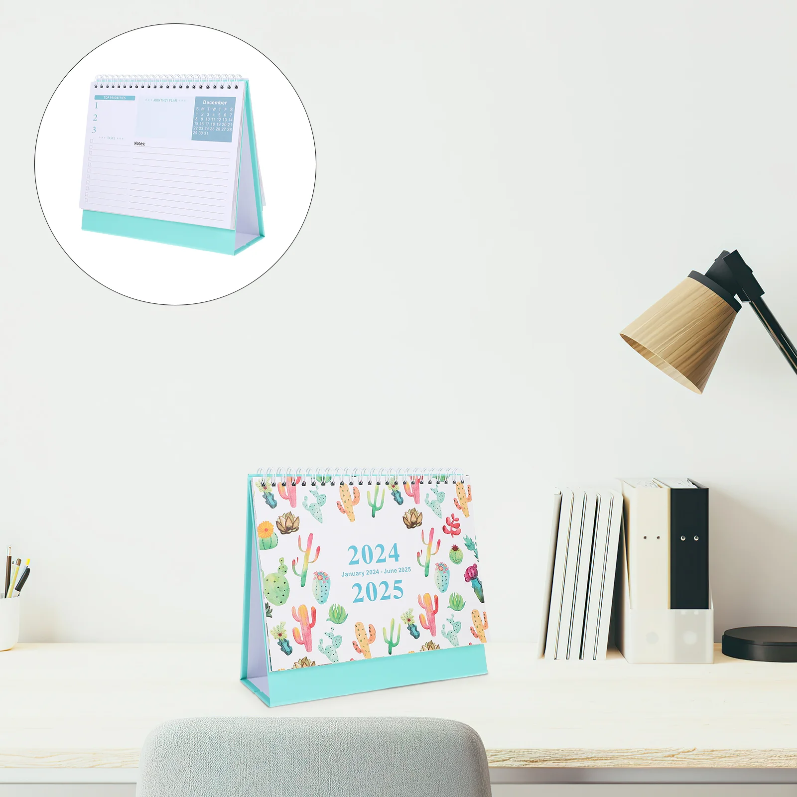 

Desk Calendar Desk Calendar Ornament Stand Up Flip Calendar Decor Desktop Calendar Desktop English Desk Calendar