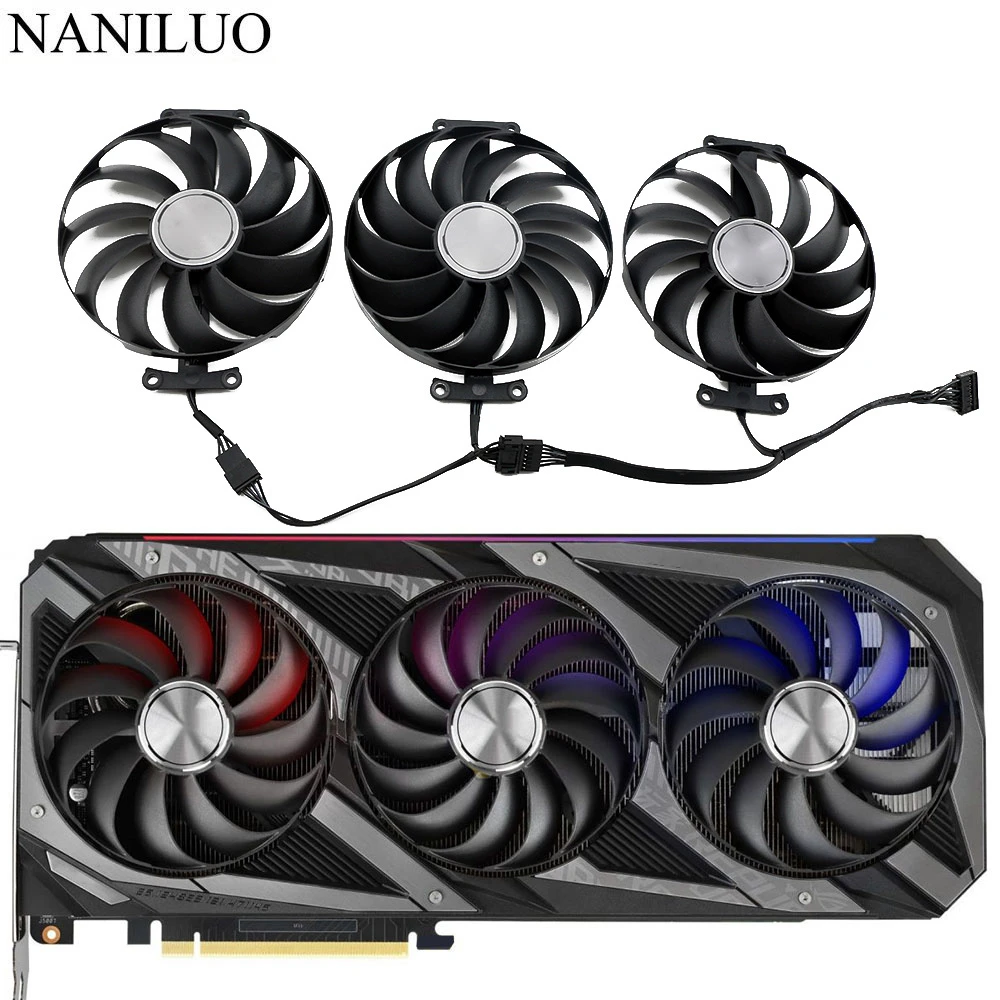 95mm T129215SU CF1010U12S Graphics Card Fan Replacement For ASUS ROG