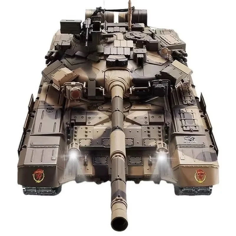 리모컨 조종 T90 주력전차 1:16 스케일 2.4G 7.0 버전 금속 트랙 독립 서스펜션 전동 수집용 3938