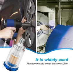 Filter Micro 1/4'' Water Oil Separator Inline Air Hose Filter Moisture Trap For Compressor Spray Paint Gun Pneumatic Parts