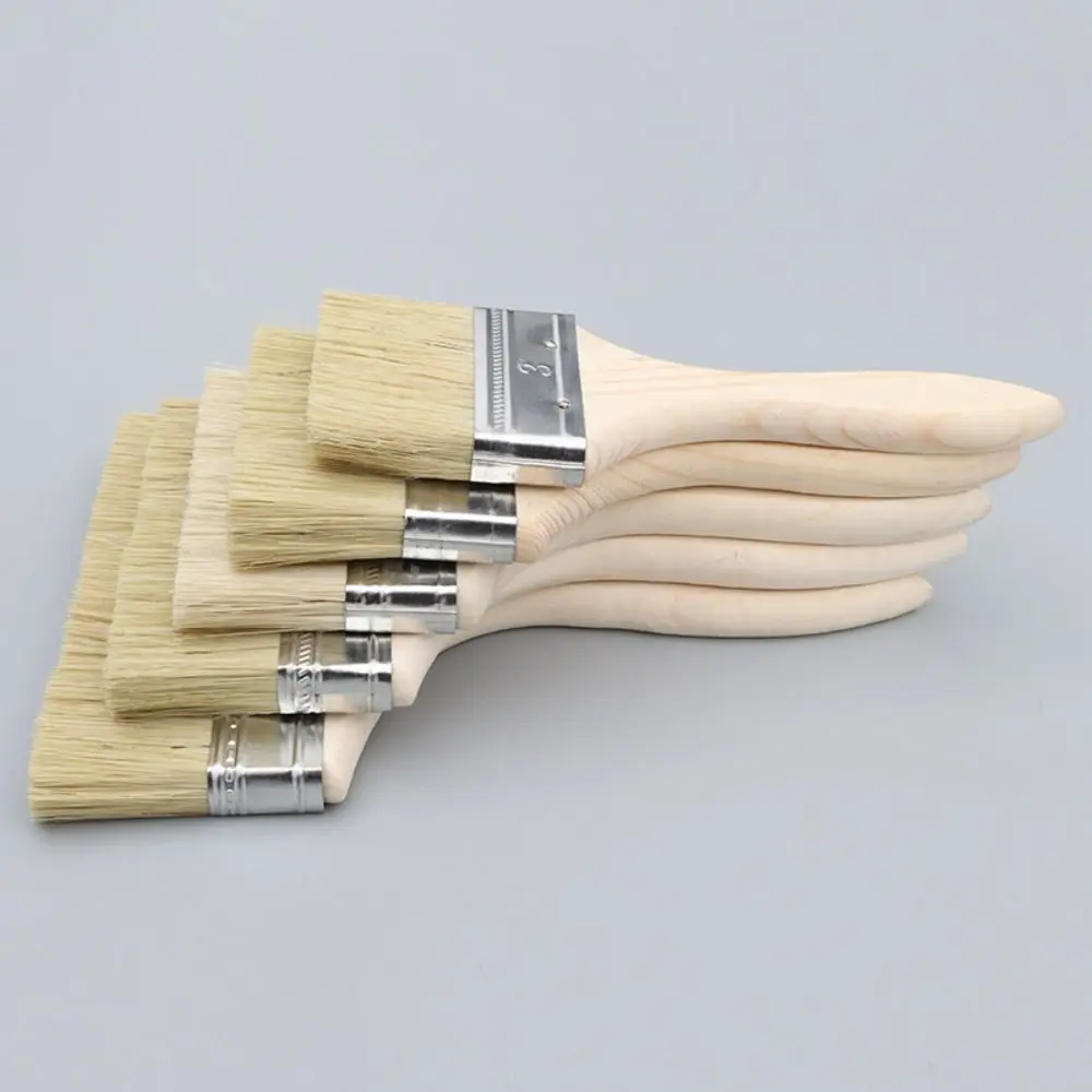 Wooden Handle Bristle Paint Brush Utility Acrylic Painting Brush Chip Brushes Thickened Tool paint brushes