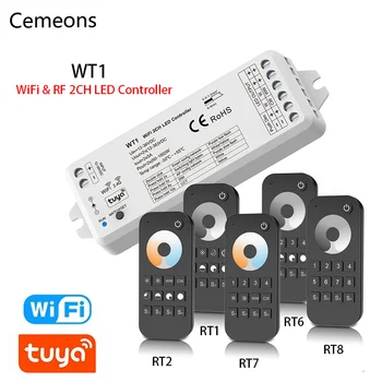 tuya wt1 led dimmer 12 36v dc smart life 2 4g rf wifi remote magic