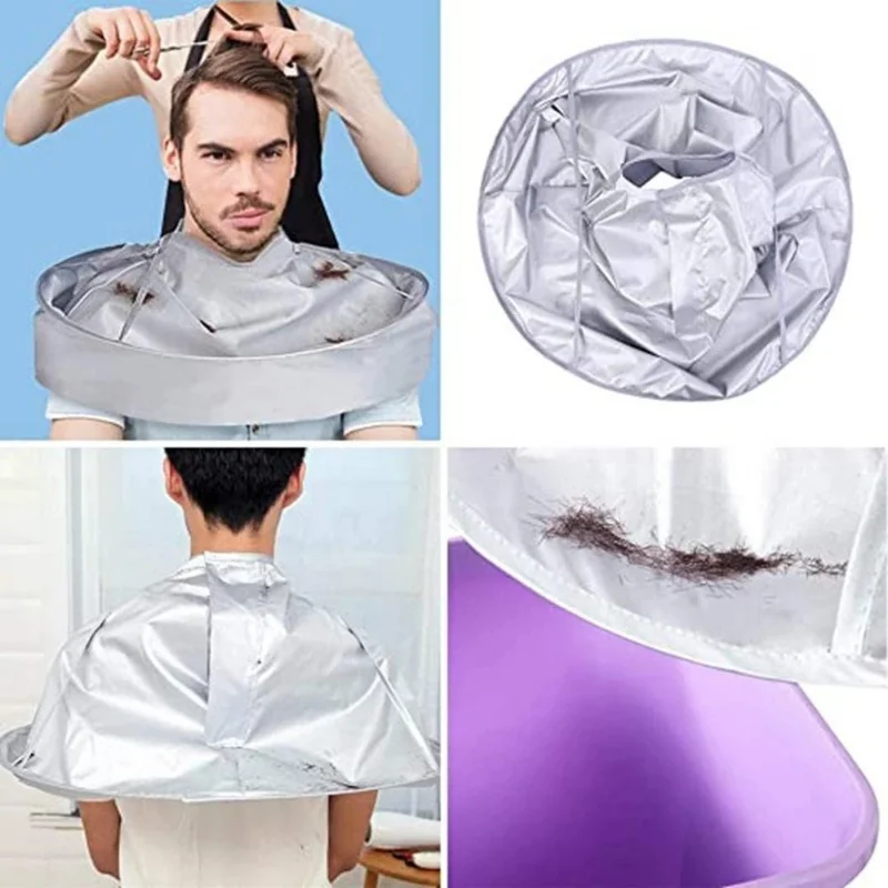 Haircut Cape Hairdressing Cape Beauty Salon Apron Creative DIY Apron Hair Cutting Cloak Coat Salon Barber Stylist Cape Umbrella Haircut Cloak Hairdressing Home Cleaning Protector