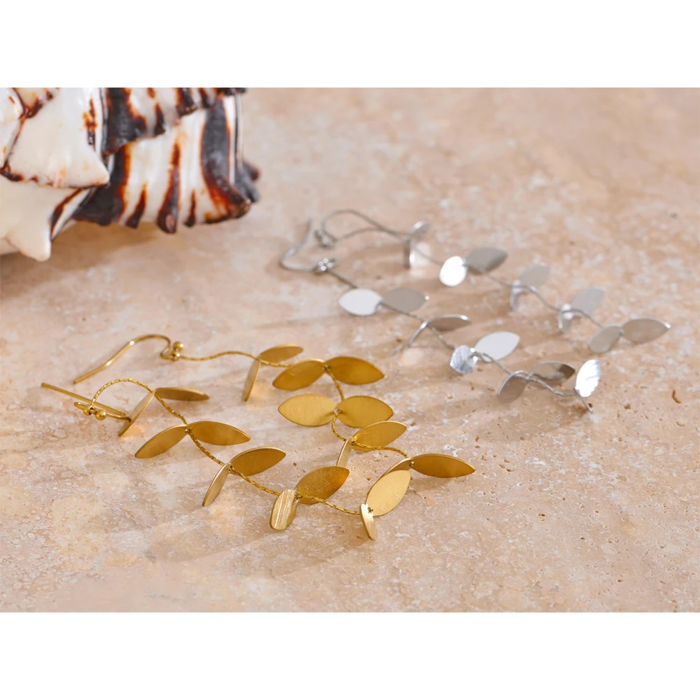 Yhpup Retro Earrings Stainless Steel Prevent Allergy Jewelry