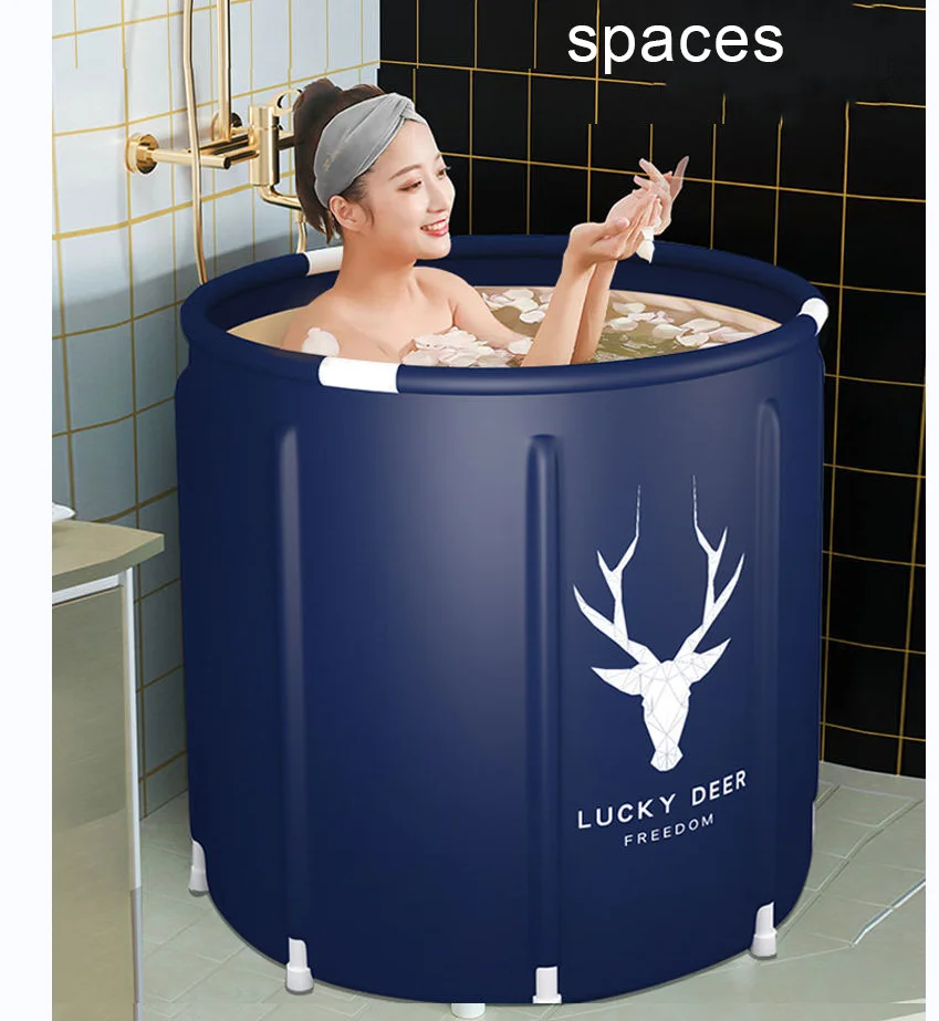 

Lucky Deer Bathing Bucket Foldable Bathing Bucket for Adults Household Full Body Bathing Basin Ice bath