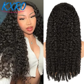 Glueless Burmese Curly Human Hair Wig Ready to Wear 13x4 Deep Wave Curly Lace Front Human Hair Wigs For Woman on Clearance Sale for Women ready to wear On Clearance Sale Pre Plucked Wig Party work daily life 1