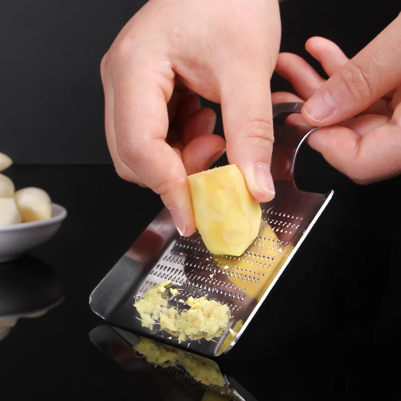 Grattugia Allo Zenzero In Acciaio Inossidabile Aglio Wasabi Crusher Burnishing Machine Portatile Manuale Verdura Frutta Press Device Kitchen Tool