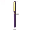 Purple Neutral Pen + Purple Ink Refill Large capacity 1.0mm School and office hard pen calligraphy pen Back to school season 6