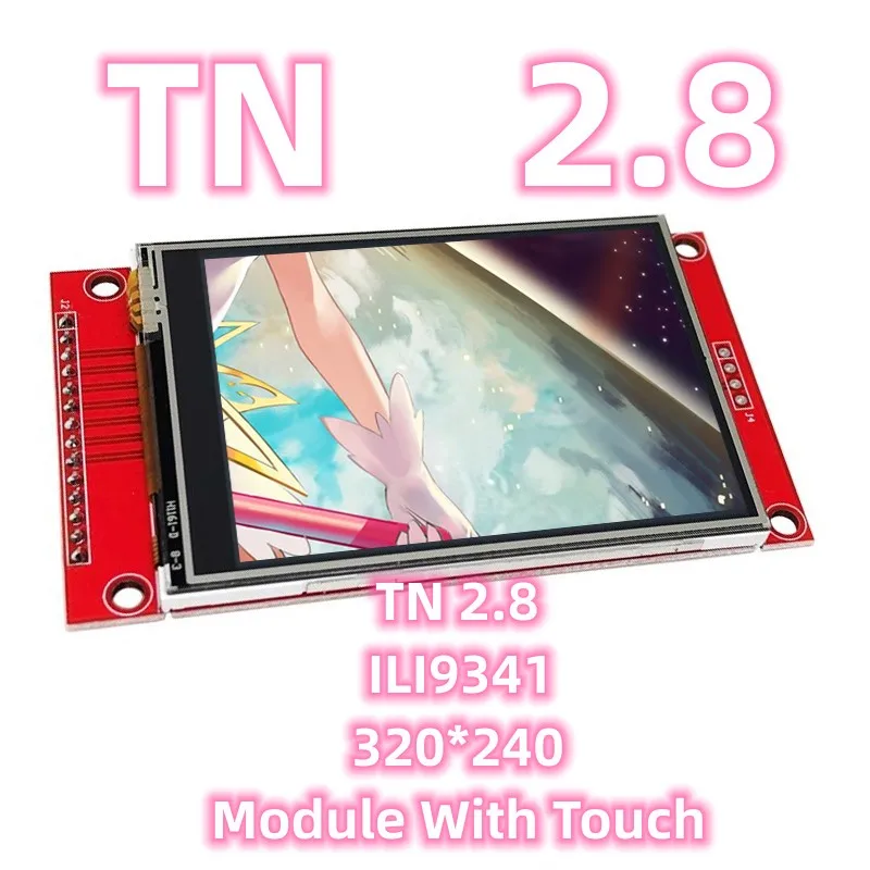 ตัวเลือกสินค้า จอแสดงผล 2.8 นิ้ว Esp32 ILI9341 สีแดง 4 สาย SPI