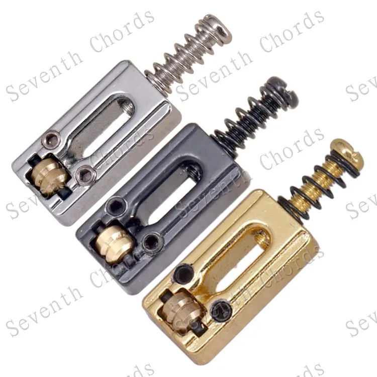 

6 Pcs Vintage Roller Saddle Guitar Bridge String Saddles for Electric Bridge / Chrome & Black & Gold for choose
