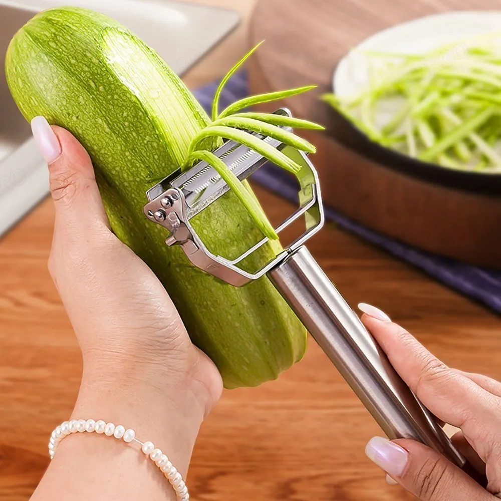 Kitchen Vegetable Peeler Stainless Steel Melon Planer DoubleHead