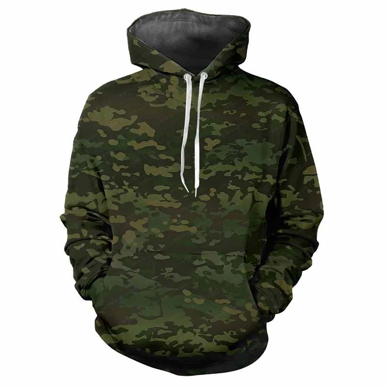 thumbnail image 1 of Sudadera con capucha con estampado 3D de camuflaje de jungla, sudadera de calle para primavera y otoño, sudadera holgada informal para deportes al aire libre, sudaderas clásicas de camuflaje para niño, 1 of 5