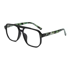 Vintage Fashion Anti-Blue Light Reading Glasses - +200 (C3 Black Green)
