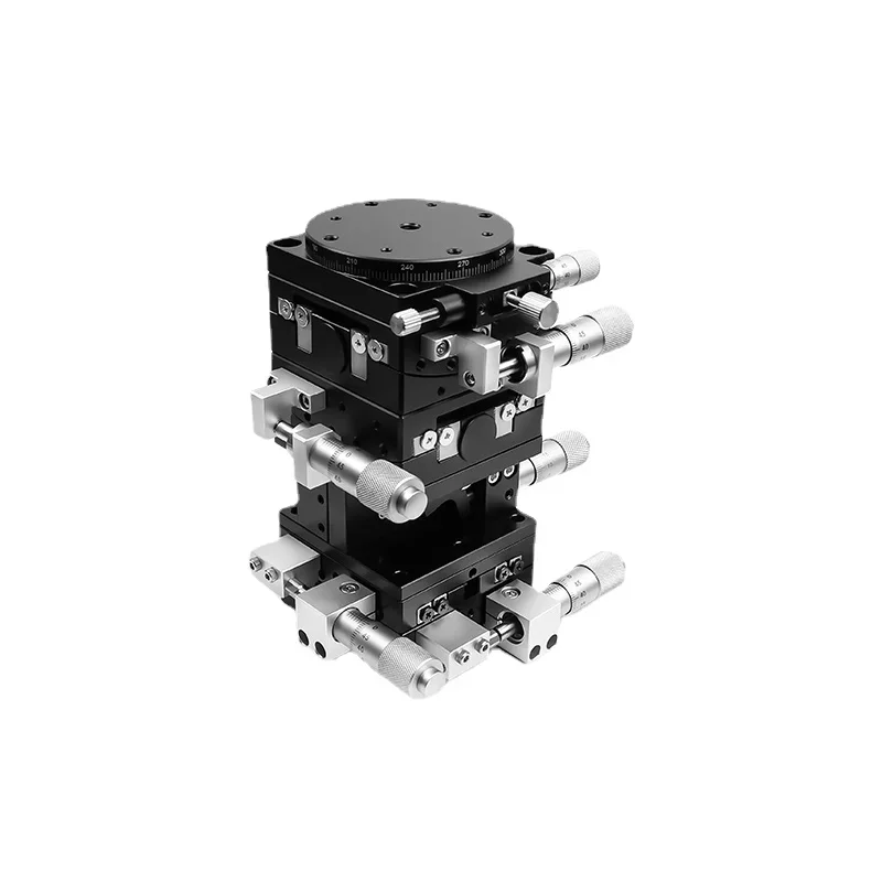 

XYZABR Six-dimensional Optical Fine-tuning Platform 60*60 Table Six-axis Combined High-precision Manual Displacement