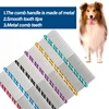 Dog Comb Long Thick Hair Fur Removal Cleaning Brush Stainless Steel Lightweight Pets Cat Grooming Combs for Dogs 16/19/20/25cm 2