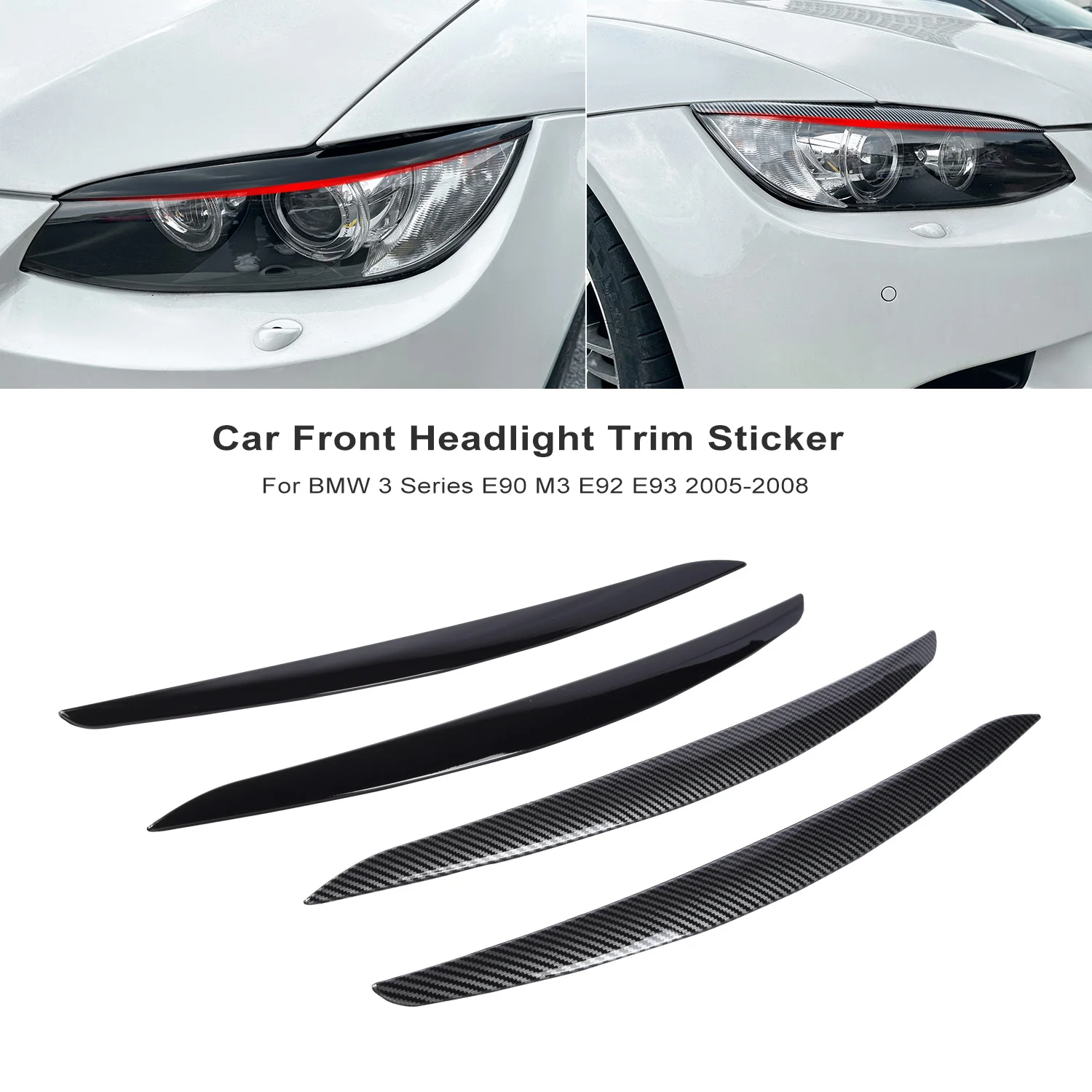 Front Lamp Light Eyelid Eyebrow Strip Cover Trim For Toyota C-HR