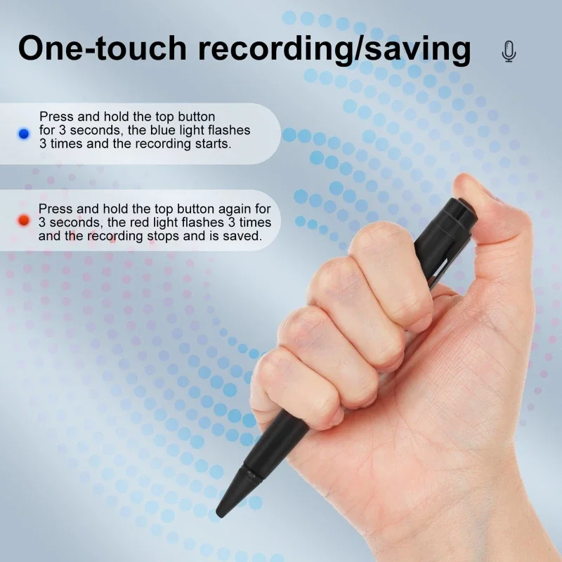 Professional Digital Voice Recorder Pen with Long-Distance Audio Recording and Expandable Storage
