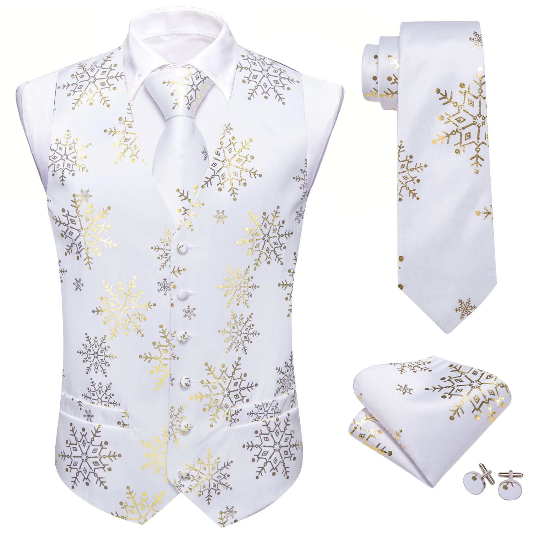 Christmas Waistcoat Mens Fun Waistcoat Fun Christmas Festive Happy Santa Claus Xmas Holiday - View #5