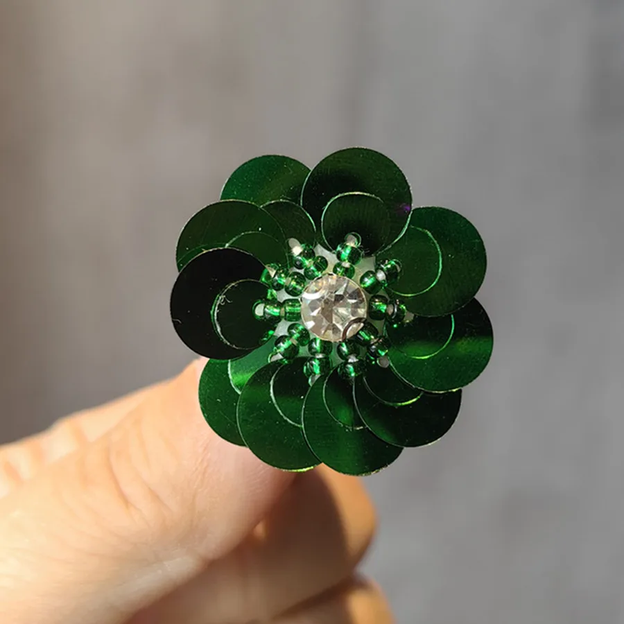 Pailletten besetzt Perlen Blume Schnürsenkel Schnalle Ornamente Frauen Persönlichkeit Perle Schnürsenkel Schnalle dekorative Schnürsenkel Accessoires – Detail 16