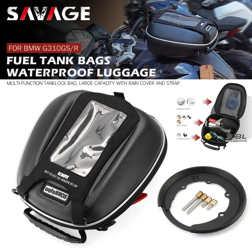 Motorcycle Tank Bag G310GS G310R Tank Bag Luggage For BMW G 310 GS R-G310 Motorcycle Tanklock Waterproof Racing Bags Multi-Function