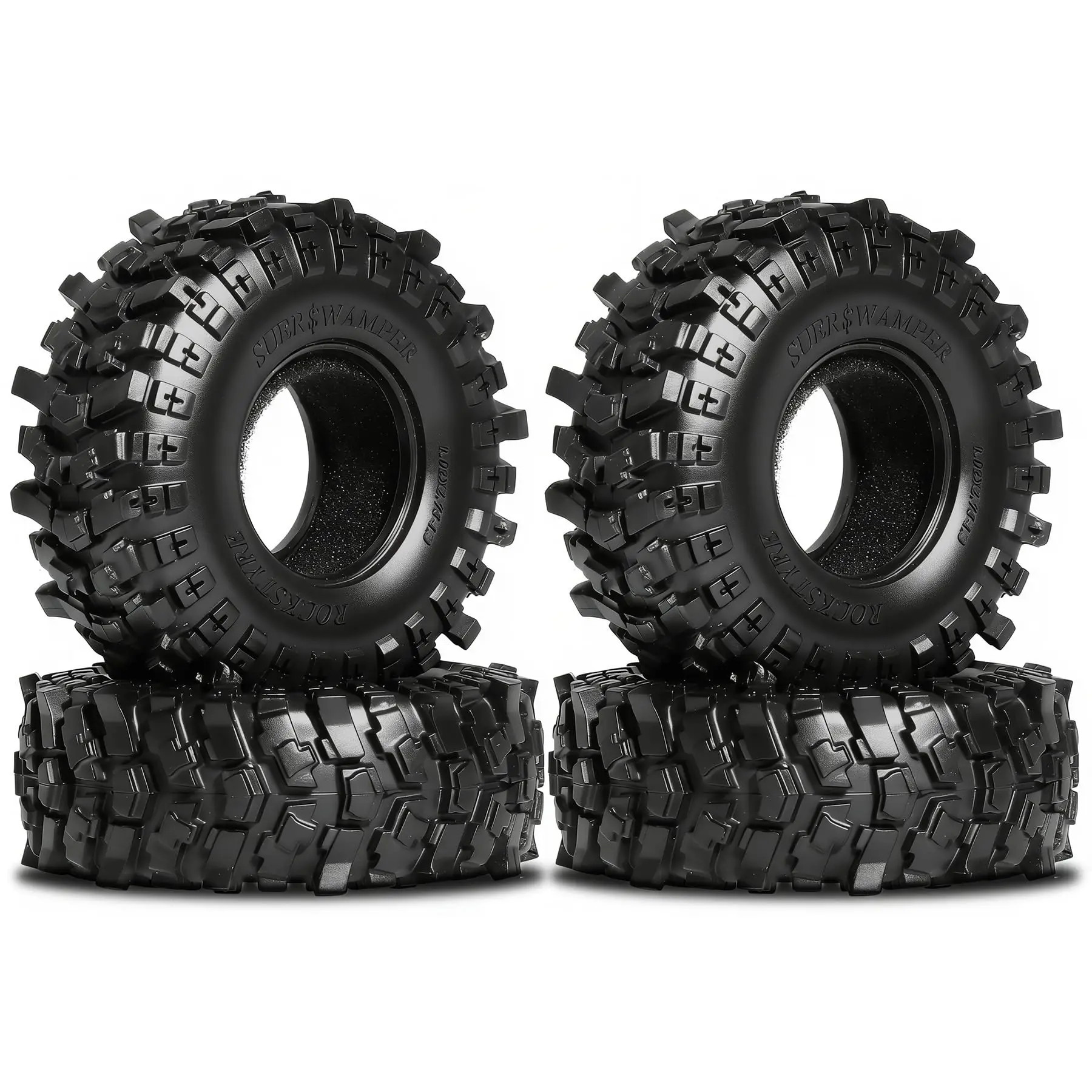 RC Crawler Reifen 1,3 Zoll 4 Stück Gummi Schaumstoff für SCX24 TRX4M
