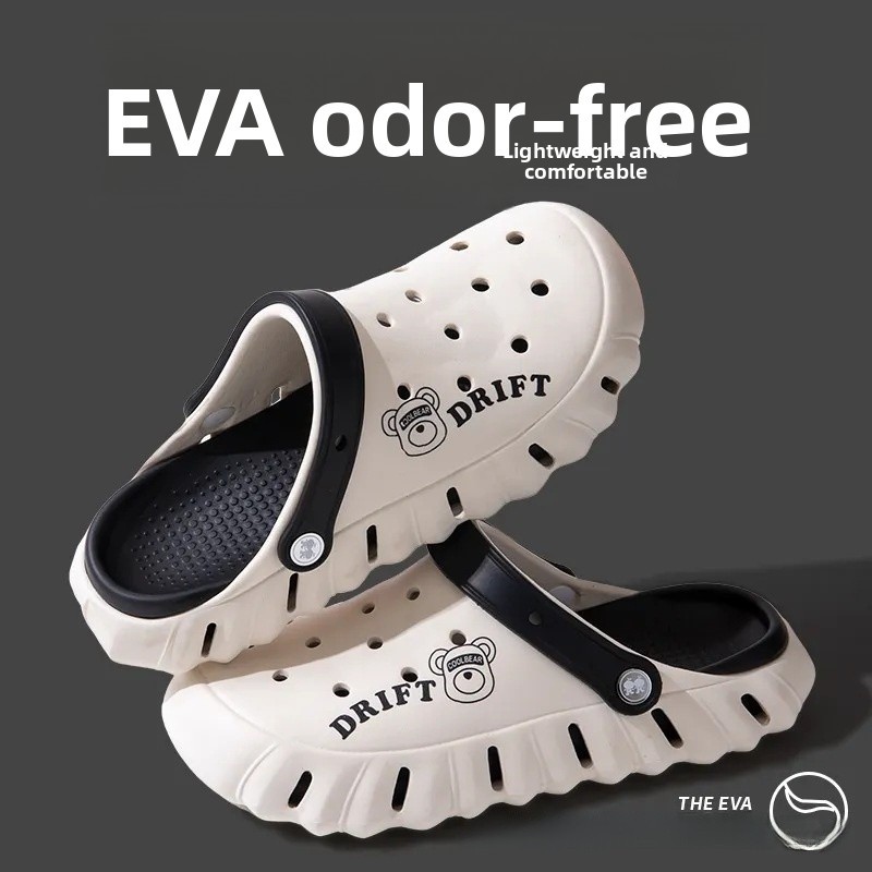 Men's EVA Clog Shoes Anti-Odor Slip-Resistant Summer New Style Slippers Comfortable Big Head Men's Shoes Beach Sandals Roman...
