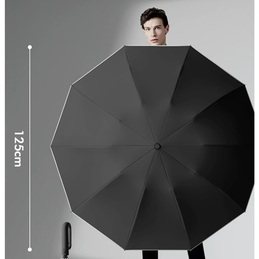 Ring Buckle Design 10 Rib Fully Automatic Folding Umbrella for Men Women Sunshade folding umbrella automatic umbrella sun umbrella automatic sun umbrella