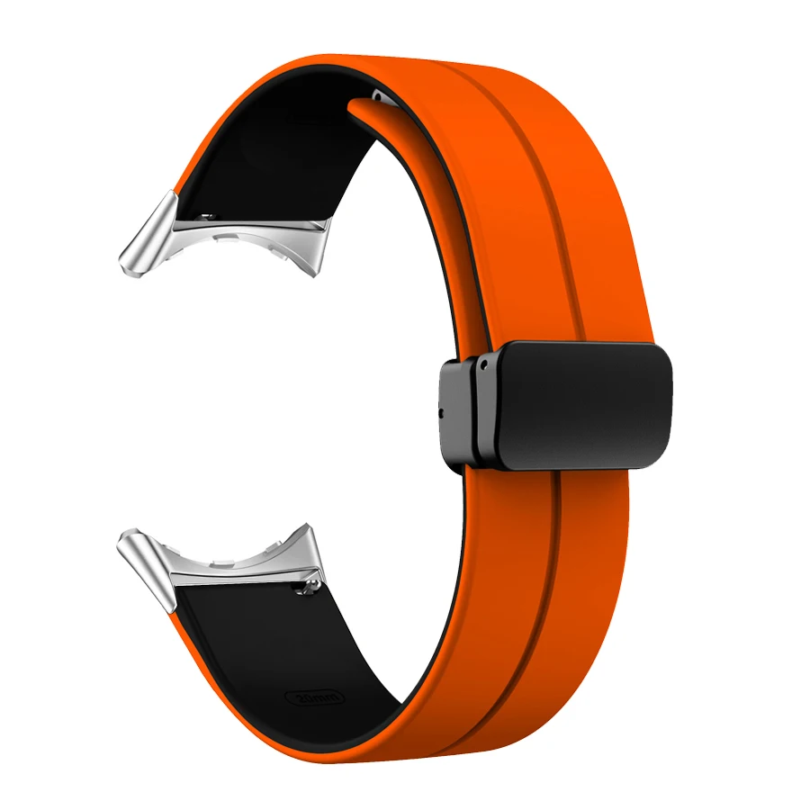 Silicone Magnetic Buckle Strap for Pixel Watch - Adjustable and Comfortable Replacement Wristband Bracelet