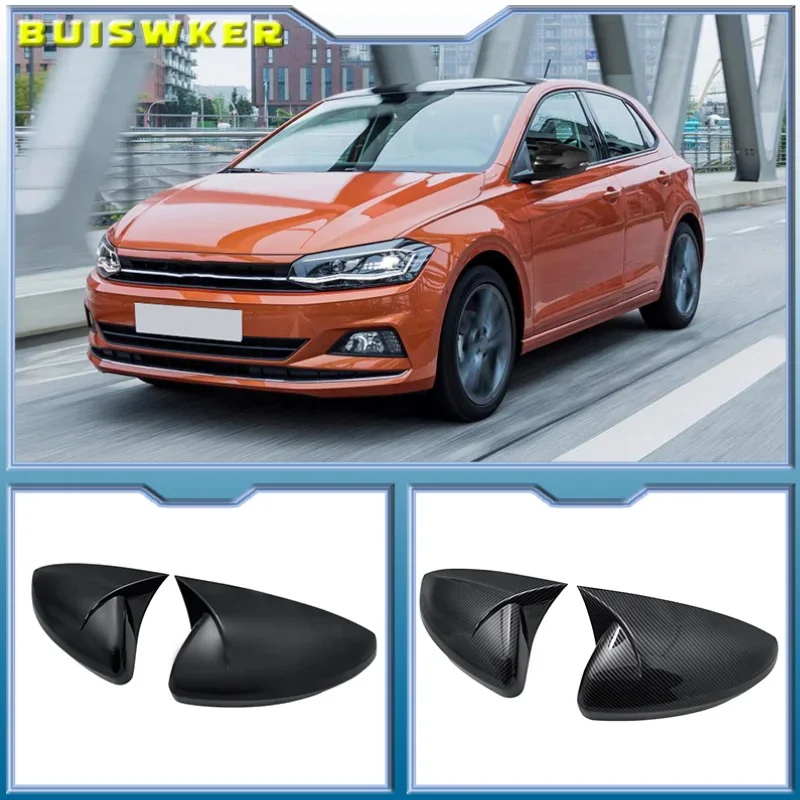 

2 шт., крышки для зеркала заднего вида для VW POLO 2019 2020 2021