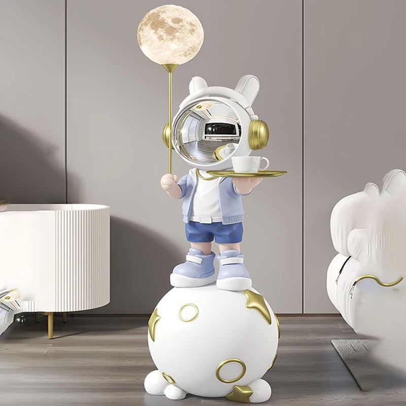 

Astronaut landing home decor TV cabinet next to sofa tray