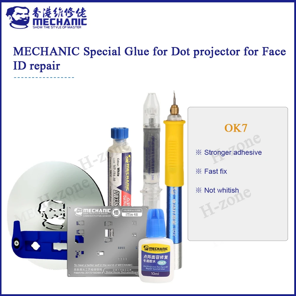 Ok7 Mechanic 10Ml Face Id Riparazione Del Viso Colla Speciale 10Ml Colla Per Iphone Dot Proiettore Colla Riparazione Per Iphone X-12 Pro Max