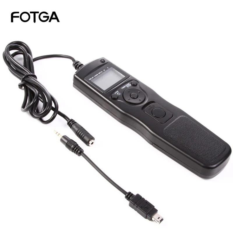 FOTGA Timer Remote Control Shutter with N3 Cable for Nikon D7100 D7000